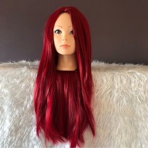 Long Straight Wig Heat Resistant Synthetic Daily Party Cosplay Wig for women